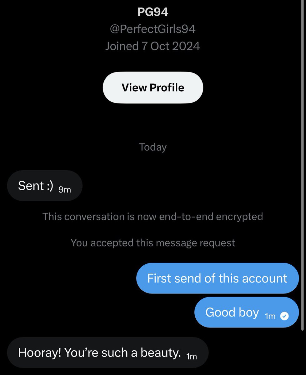 paygabix's tweet photo. First send on this account, that was fast.

Which good boy is next? https://t.co/iKIstx42ka