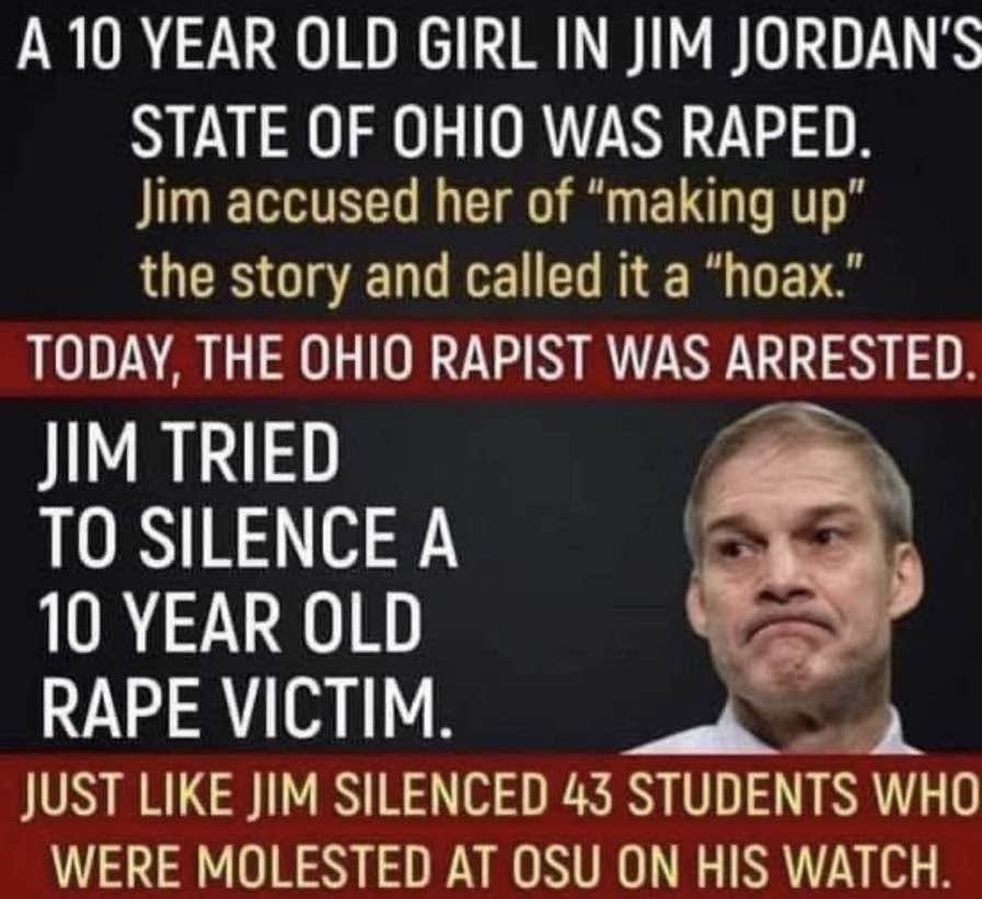 JamesTate121's tweet photo. This is the type of scumbag Jim Jordan is. https://t.co/zc0f2pAE4I
