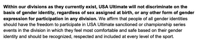 Andy_Rieger's tweet photo. @hecheateddotorg Another gross post by this site. First, you're speculating on the gender of a minor. Second, you're making up rules that don't exist and claiming that players are cheating. Here are the USA Ultimate rules: https://t.co/hxvucrQplb