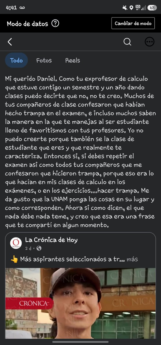Mirel753's tweet photo. @azucenau Comentario de un conocido que le dio clases a este sujeto. https://t.co/ZEptKicQgn