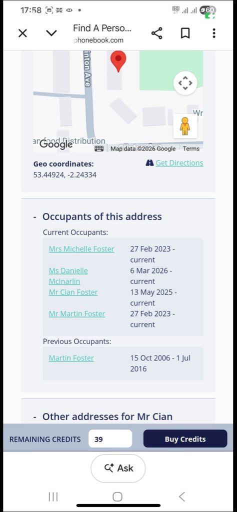 JamesH_199's tweet photo. @saiif10o @Cian_UTD Retweet. This is his mums Facebook. Already posted his address. In the back you can see a photo of Cian on the wall👍🏼

The net is closing in on this scruffy little tramp! https://t.co/oTxvk8clEr