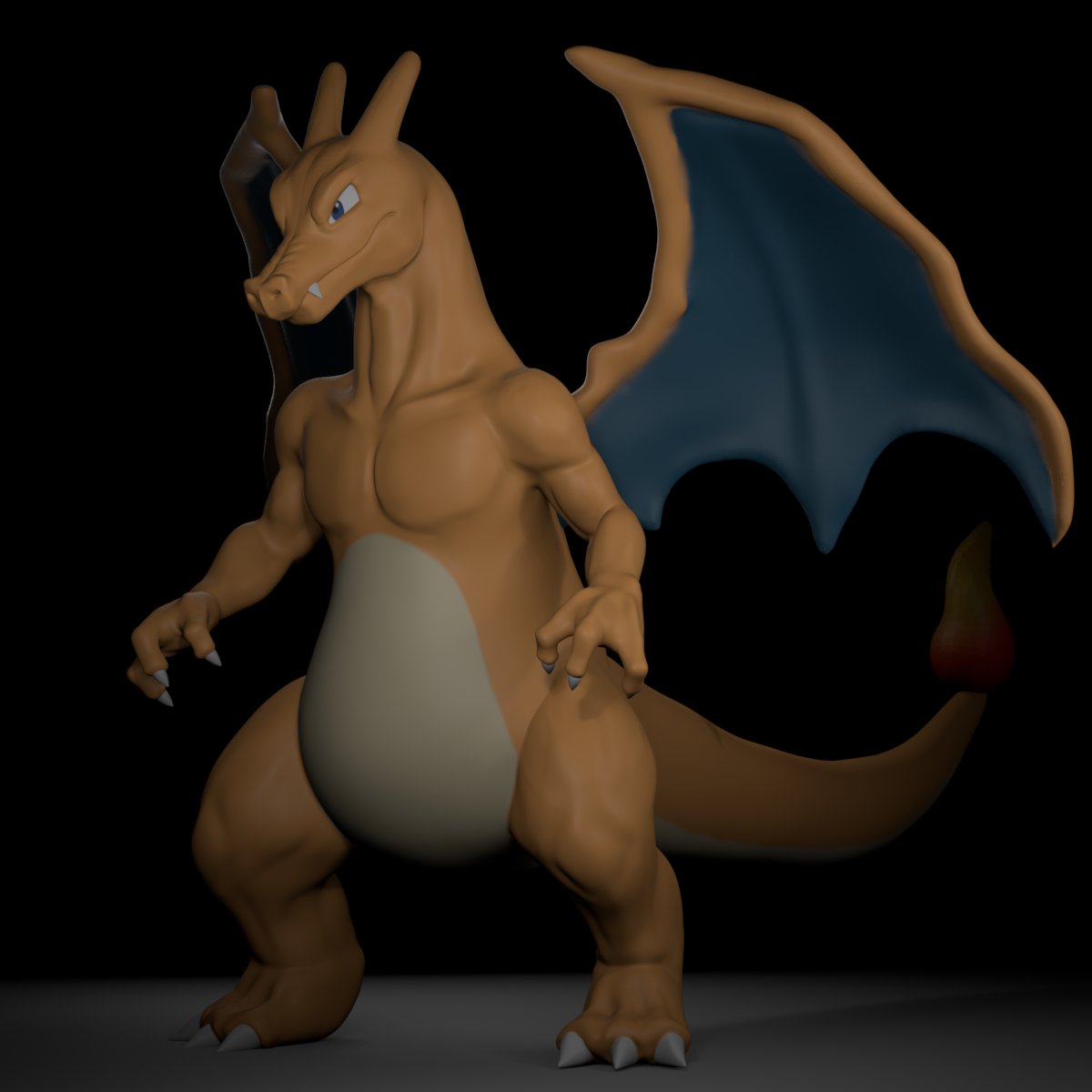 ponta3568's tweet photo. リザードンスカルプト筋肉増しです💪
＃blender https://t.co/5dcVqfw8Lp