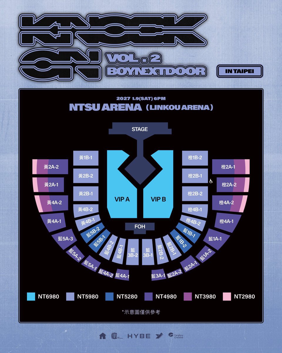 Tickkets_JP's tweet photo. ✨ BOYNEXTDOOR TOUR 'KNOCK ON Vol.2' IN TAIPEI 🇹🇼
🎟️ Premium BOYNEXTDOOR Taipei Concert Ticket Agency & Proxy Service

Get ready to see BOYNEXTDOOR live in Taipei! Don't miss out on securing the absolute best views for this highly anticipated show—get your guaranteed seats with our fast, safe, and professional ticketing service.

🗓️ Event Date: January 9, 2027
📍 Venue: Taipei, Taiwan

👑 Available Seating Tiers & Options:
▫️ VVIP Tier — Ultra-Close Front Rows & Stage Access 🔥
▫️ VIP Tier — VIP A/B Section Priority Floor View ✨
▫️ Regular Tier — Excellent Centered & Level View Reserved Seating 🎯

🎫 Detailed Seating Availability (VIP A/B Section):
・VIP A/B Section — Within 3 Rows 🔥
・VIP A/B Section — Within 5 Rows
・VIP A/B Section — Within 20 Rows
・VIP A/B Section — Within 30 Rows
・VIP A/B Section — Within 50 Rows
・VIP A/B Section — Within 80 Rows
・VIP A/B Section — Within 100 Rows

🌟 Why Choose Our Ticket Agency? 🌟
・Guaranteed authentic seats with fast confirmation
・Proven track record for global fans & high-demand events
・Full dedicated support for international buyers

✅ Best Seats Secured • Fast, Safe & Reliable Service ✅
💬 Send us a DM when you are ready to purchase! 📩

#BOYNEXTDOOR #보이넥스트도어 #BND #KNOCK_ON_Vol_2_IN_Taipei #타이베이콘서트티켓대행 #ボイネッドア #티켓대행 #티켓양도 #チケット讓 #チケット代行 #ソウル代行 #台北代行 #ボイネッ #Boynextdoor好きな人と繋がりたい #台湾代行