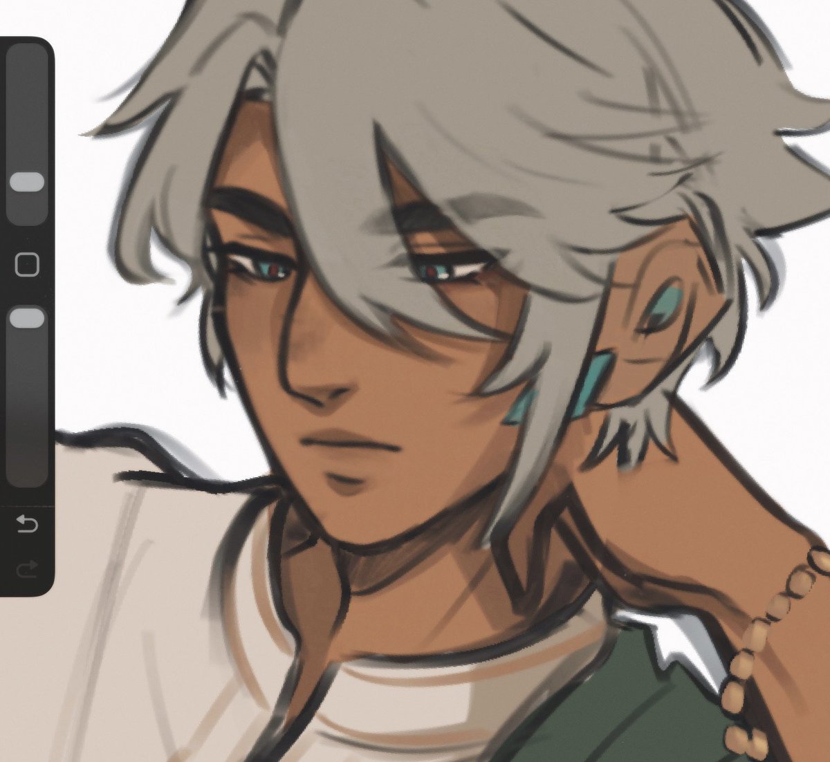 calxaurum's tweet photo. lil Alhaitham wip as an apology for being so dead 🥀 https://t.co/e9mOS1zHi9