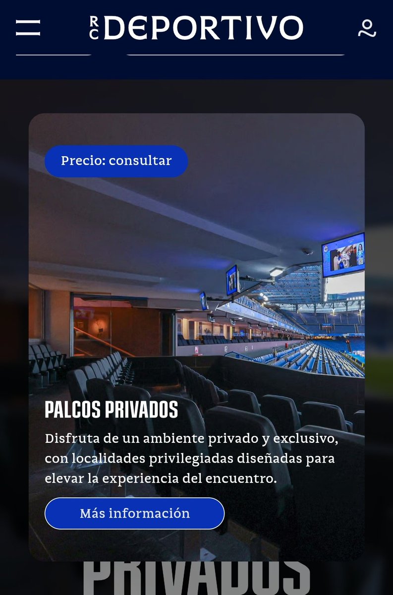 thenorthblues's tweet photo. 3/4/5
Todo privado, NO hay ni que ser socio, muy exclusivo, sin escoria social, a un precio NO disponible, tienes que mandar un correo a ver si eres digno, debes tener un título señorial y muchos "000" en el banco

(Como veis hay 2 "club riazor" con distinto aforo y descripción) https://t.co/9eXZZISJiW