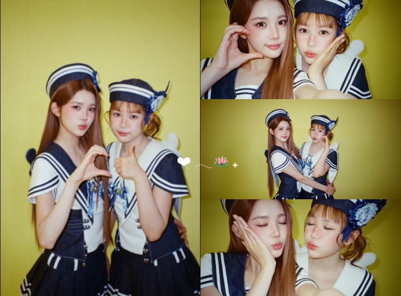 nohahna's tweet photo. photo booth rule: never stop at one pose (kkay kkay! ^u^) 🆗🎽 ye-on and i kept adding hearts until we completely ran out of ideas… and somehow that’s when the cutest ones happened. ৎ୭ the funniest part is that we were so determined to make every frame different. https://t.co/Js3QKhIlc8