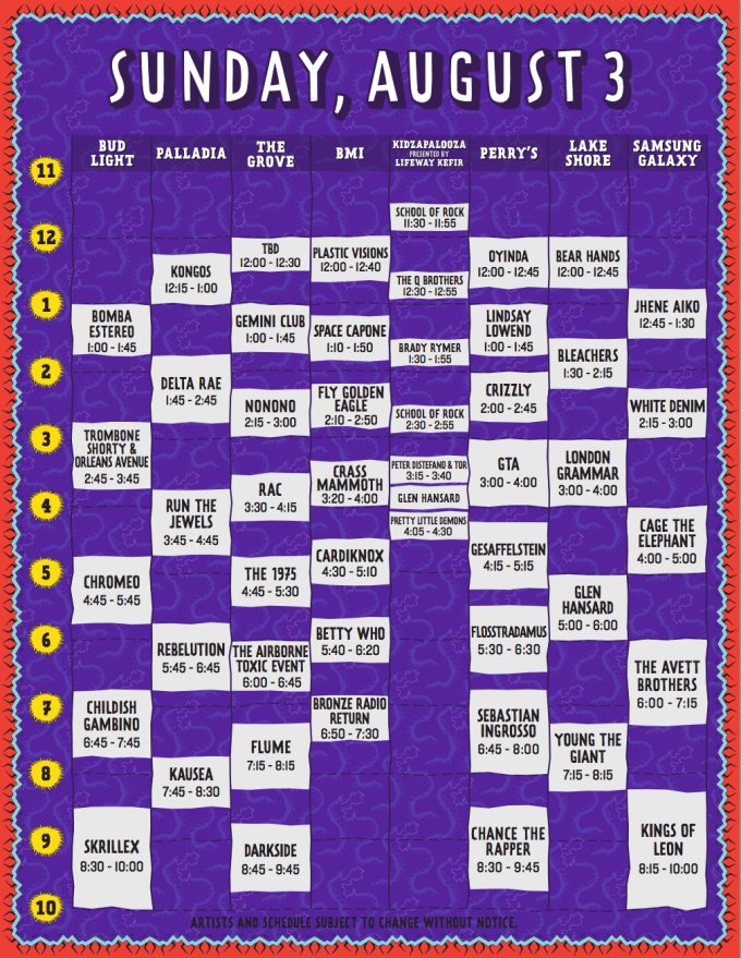 jpwexperience's tweet photo. @ARBITERFAN Nah Iggy was during the day cause we caught a bit of her at Perry's. Looks like it was Chance and Kings of Leon aside from Skrillex. Funniest thing was the stage being packed for Flume and then everyone peacing out. https://t.co/UdbetBFnTw