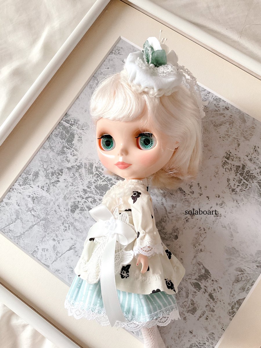 solaboart's tweet photo. 軽やかな印象の #ドール服 も👗🍁ミンネさんに出品中☺️
#ネオブライス さん #リカちゃん 
#doll
#アウトフィット https://t.co/6ccU9TnEYj