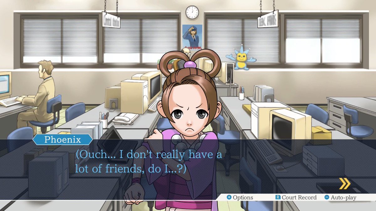 fuyuhku's tweet photo. ace attorney is all fun and games until phoenix hits you with the most devastating line imaginable and then the game just keeps going https://t.co/IIvT4nJqYw