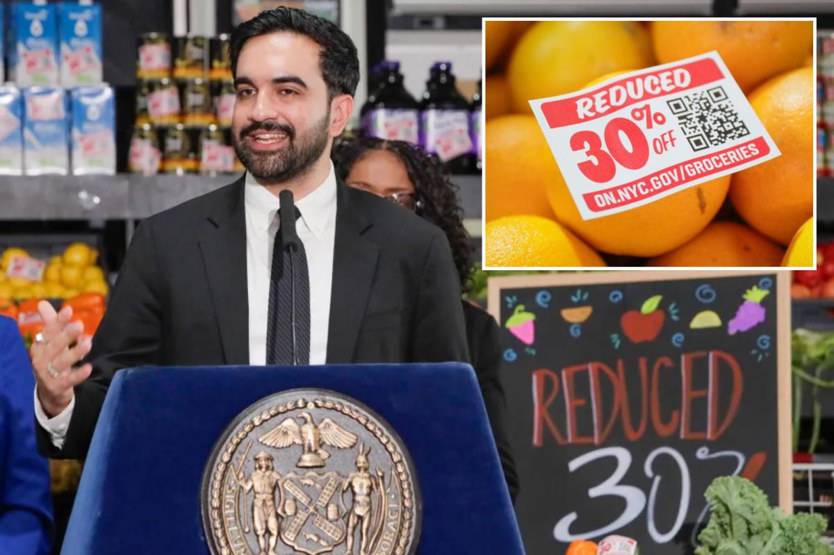 nypost's tweet photo. Mamdani's city-owned grocery stores won't ask for ID - meaning non-New Yorkers can buy cheap goods https://t.co/Vi9ePQyaIh https://t.co/6y92Bn9caG