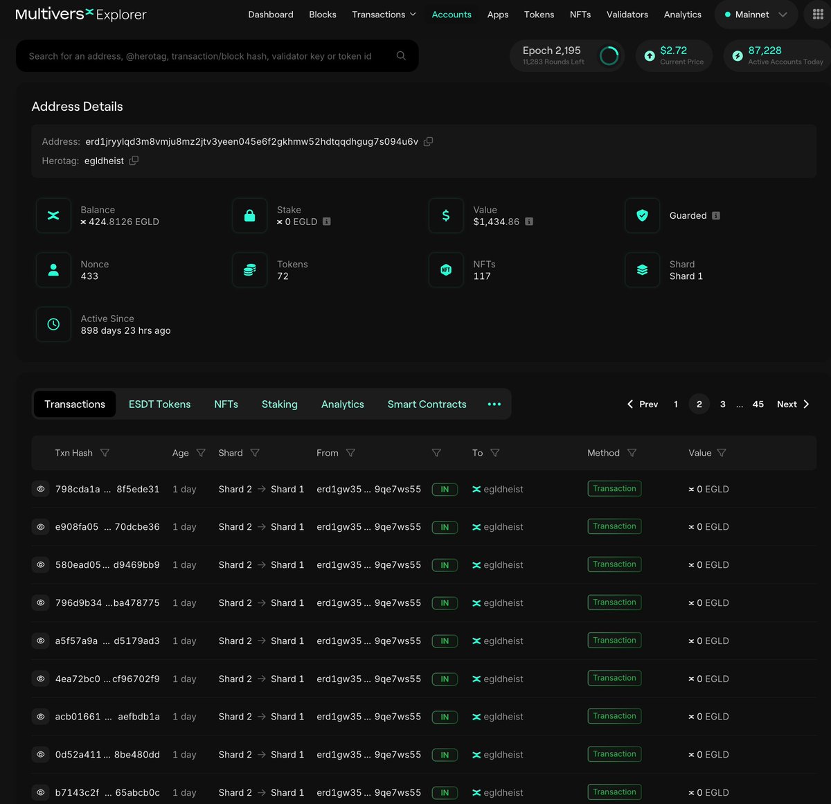 EgldHeist's tweet photo. More than 800 days later and peeps are still banging at the @EGLDHeist door! Trust that I am vigilant like the #guardian, vanguarding every "sat" the #heistArmy has trusted us with*, all in the world's most tested wallet:
https://t.co/qfJj7HPWBC
*#proofOfTrust https://t.co/KqVMGAJYIk