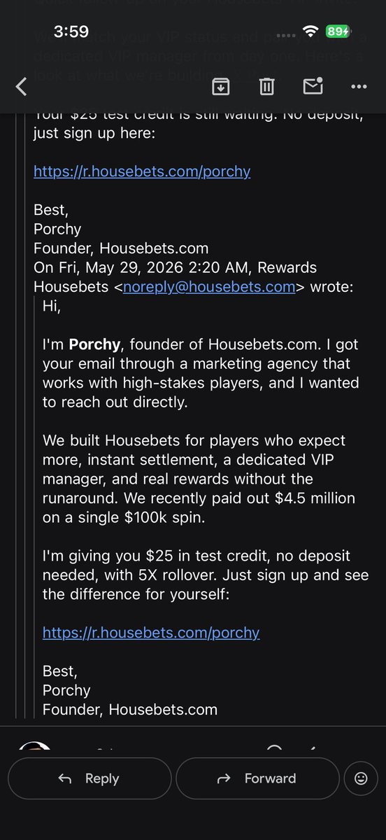 infinitesideee's tweet photo. 3 months ago I got a random email from the founder of @housebets @p0rchy 👀

“$25 test credit. No deposit. Try us yourself.”

At first I was skeptical, but I decided to test it.

Fast forward 3 months… Housebets has honestly become one of the best casino platforms I’ve played on.

✅ Smooth deposits & withdrawals
✅ Great promotions
✅ Competitive RTP
✅ Fast support
✅ VIP experience without endless grinding

Their promotions are also crazy Wave 1 had a $2M giveaway, and Wave 2 is coming with a massive $25M prize pool 🔥

I’ve tried many big casinos, but Housebets surprised me.

If you’re looking for a new platform, get in early 👀 #Gambling𝕏 #crypto #cryptocasino 

🎰 https://t.co/DHsXNtCHBR