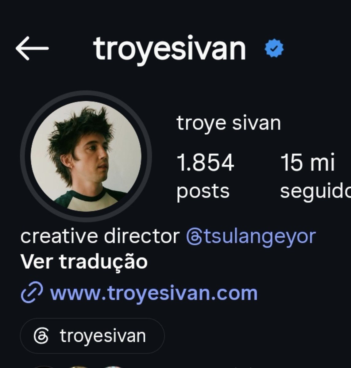 infotroye's tweet photo. Troye alterou sua foto de perfil no Instagram e deve anunciar seu novo single a qualquer momento! ❤️‍🔥 https://t.co/hXiTOrqzgt