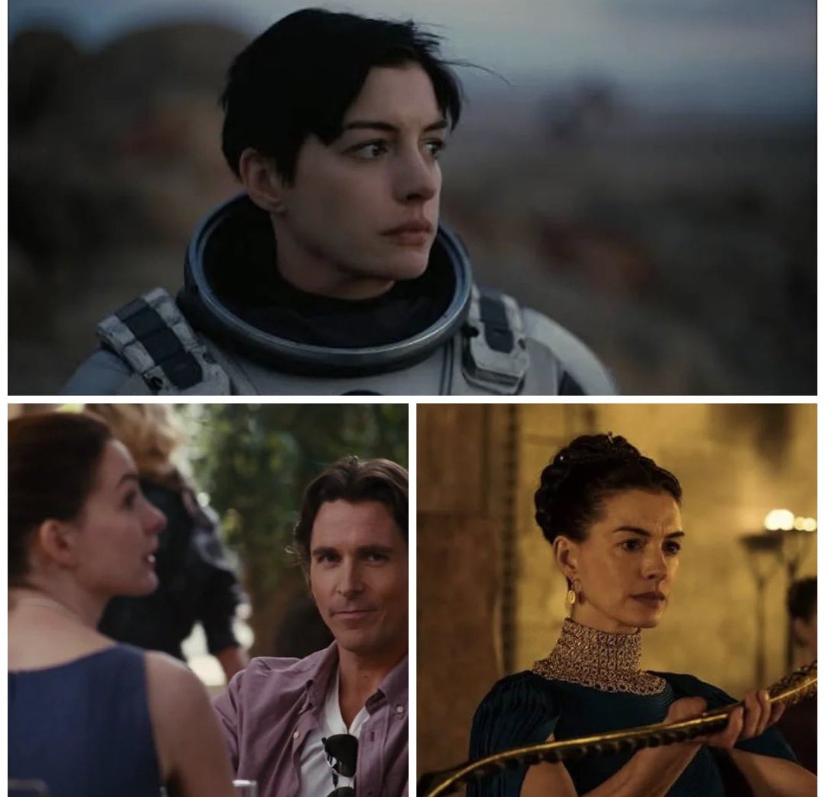 Correctbenny's tweet photo. Are you telling me Nolan made three movies where the hero appears to die, only to end up with Anne Hathaway? https://t.co/jGzmdTkHX8