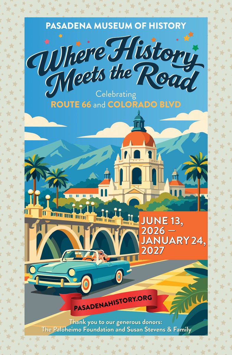 McGregorShott's tweet photo. Just designed the branding for a Pasadena Museum of History exhibit celebrating the centennial of Route 66 and the 150th anniversary of Colorado Boulevard! The exhibit runs now through January. https://t.co/IhhsFQFgYQ