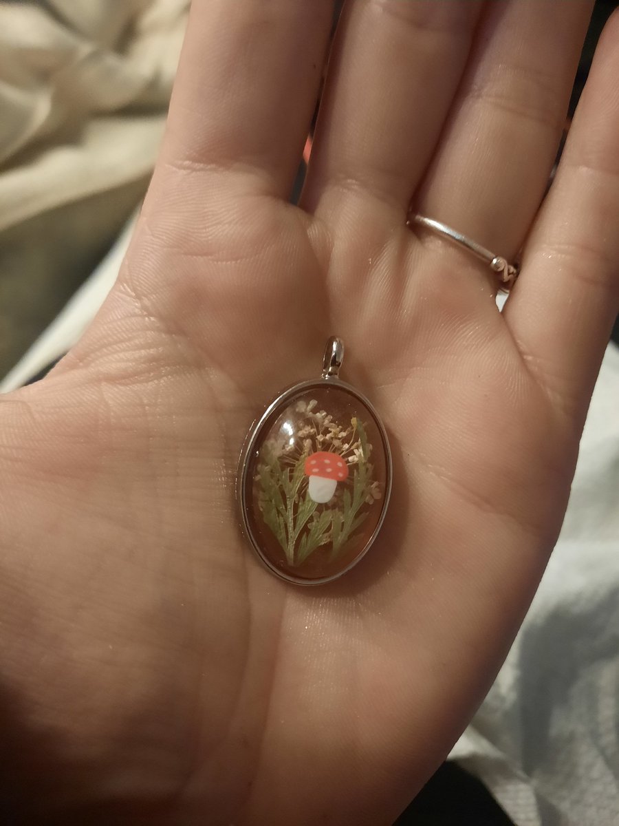 kibbyTOP's tweet photo. I just made this pendant (inspired by forest) and I am obsessed with it. Not perfect. Has flaws. But I am OBSESSSSSED @twentyonepilots I'm back on my crafty bs 🤪 https://t.co/n1efiur4bX