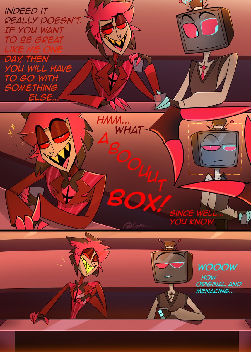 Dweed__'s tweet photo. THE FINAL PARTS OF “ATTENTION”
(There are 13 parts at the end 😅- the last one in the comments!!)

[9-13/13 PARTS]

Thank you all so much. 🫶 The full comic out in my TikTok now (camiilee62)
#HazbinHotel #HazbinHotelFanart #HazbinHotelAlastor #HazbinHotelVox https://t.co/E5st528J4X