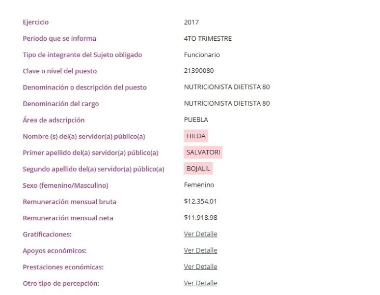 LuisMartinezPue's tweet photo. ¿Me estás diciendo que la hermana de @Naysalvatori, Hilda, que es quien dice que los mayores "huelen a baúl", atiende a personas mayores en el @ISSSTEP_Puebla y pasó de ganar 12 mil pesos en 2017 a cobrar un millón de pesos por consultas de nutrición?

https://t.co/qCezZO9rOo https://t.co/DMx4RhnjP7