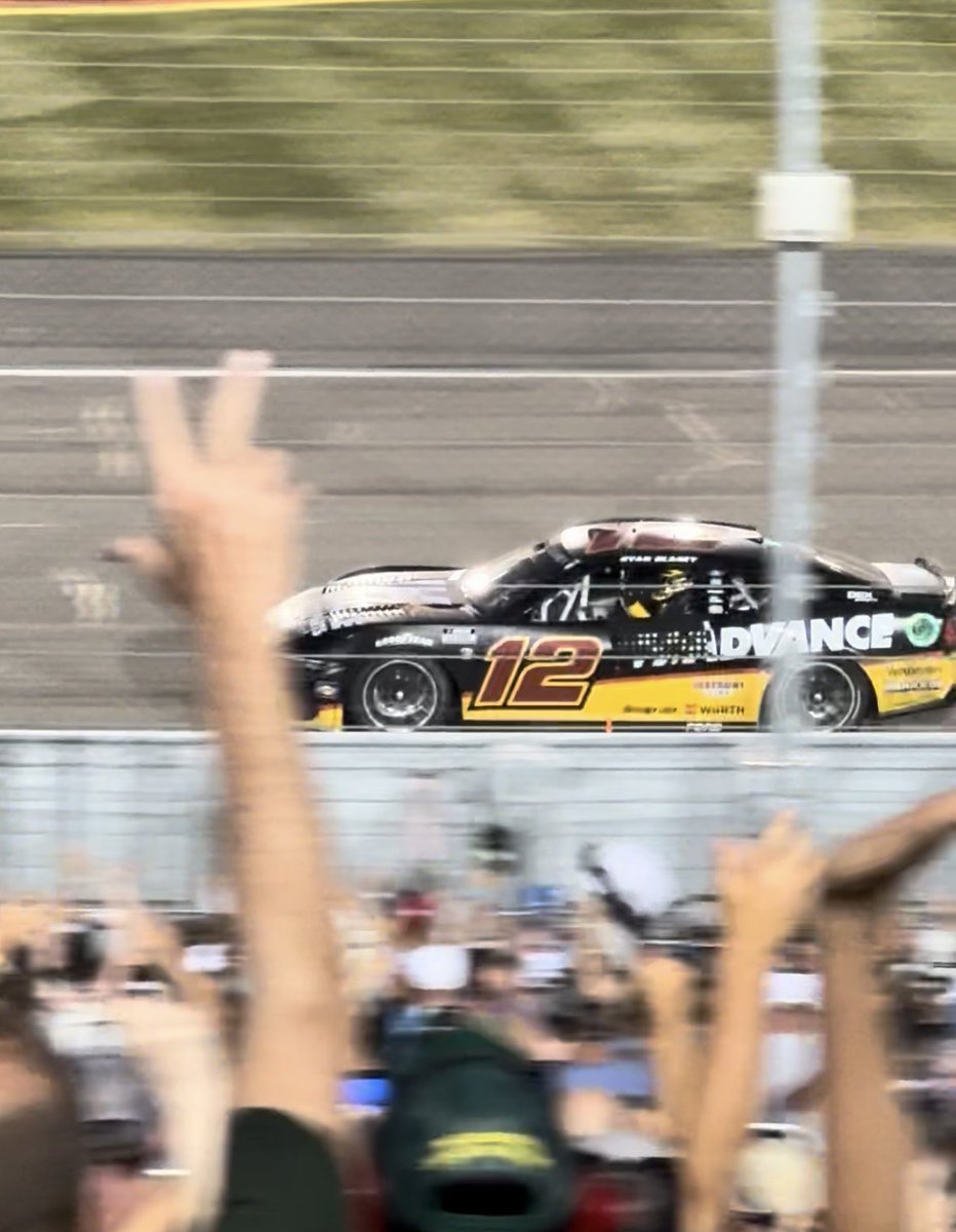 PatrickHazelett's tweet photo. @TowryPeyton It was awesome! My first time seeing Blaney win in person. Hoping he pulls through for win number two at Iowa this weekend—I’ll be there! https://t.co/WF8S2CY0RO