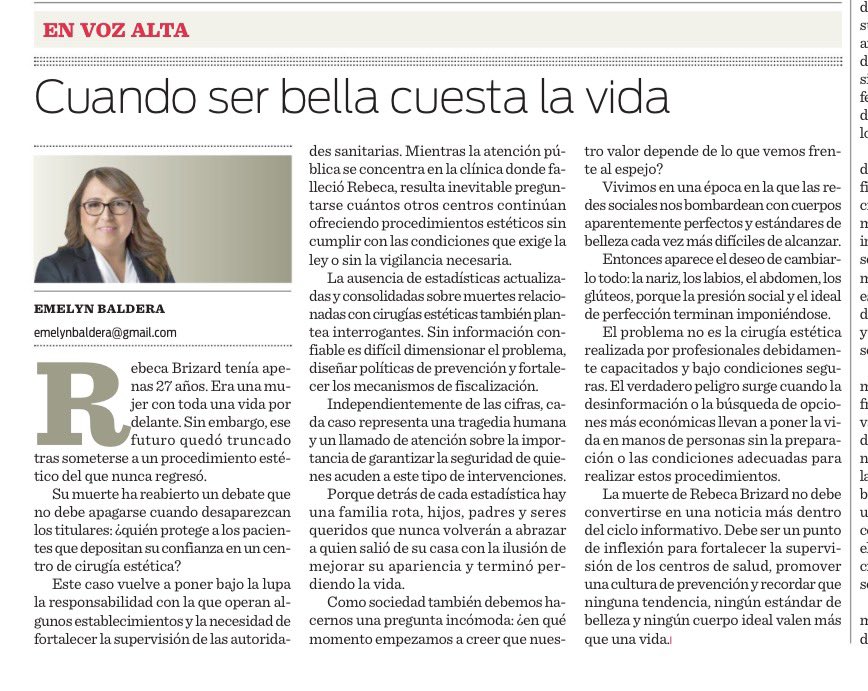 emelynbaldera's tweet photo. OPINIÓN:  https://t.co/mp0sOLD8DX #envozalta @ElCaribeRD https://t.co/fknvkmWIf8