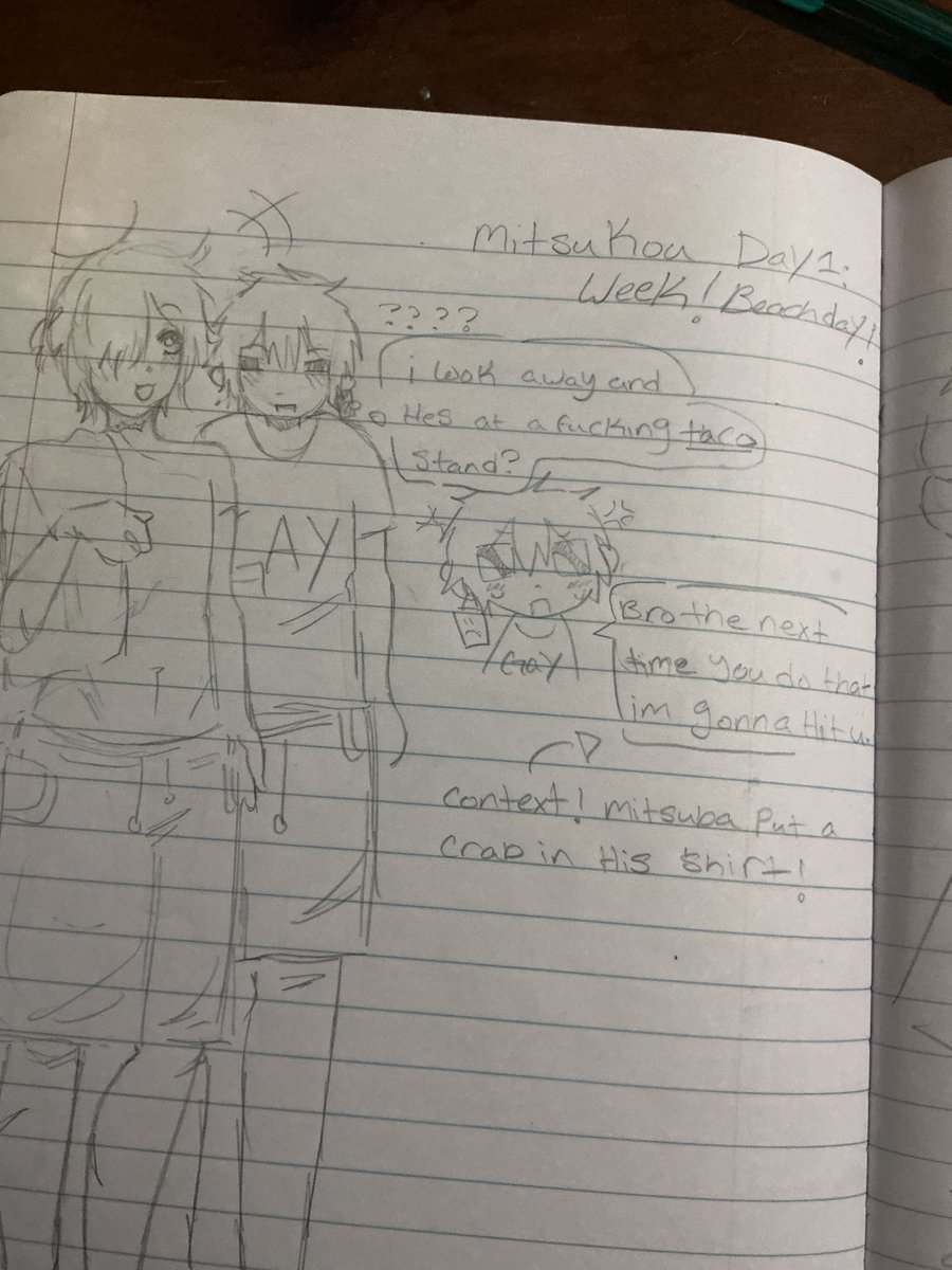 Ruivlx's tweet photo. #MITSUKOUWEEK!!! @machisneedle im working on day three rn!!! https://t.co/Xsr575GJE6