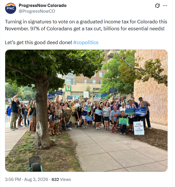 jeffhunt's tweet photo. Remember this picture whenever more businesses flee Colorado.
They claim they are only raising taxes on the rich by targeting people or corporations making more than $500,000. 
A business that makes $500,000 is considered a micro-business or a solid owner-operated lifestyle business, typically employing just 1 to 3 people or run entirely solo. 
Way to go, progressives! You're trying to raise taxes on mom-and-pop businesses. Nitwits.