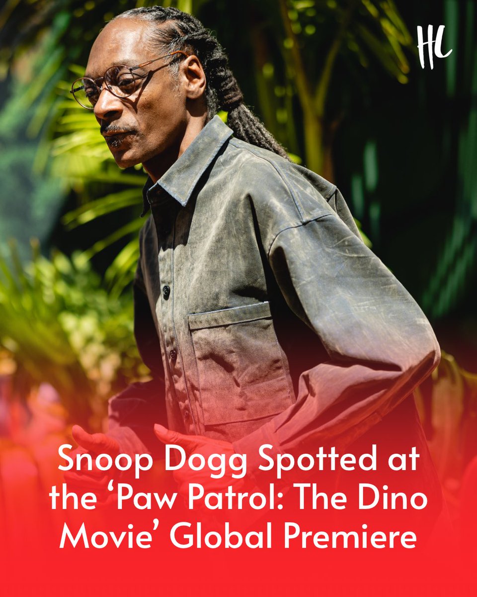 HollywoodLife's tweet photo. Snoop Dogg steps out for the ‘PAW Patrol: The Dino Movie’ Global Premiere.
(📸: Getty Images) https://t.co/U43KJwjSoG