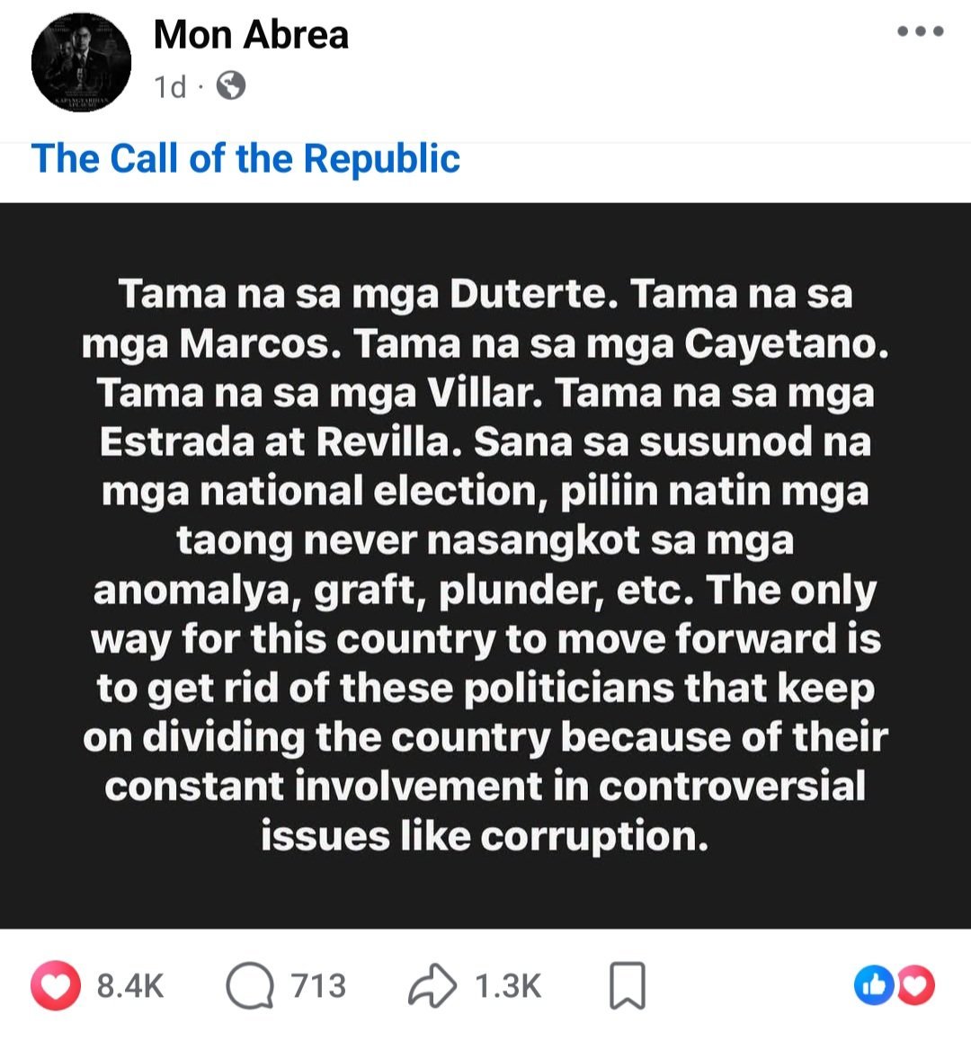 leisbeth_recto's tweet photo. SA MGA SUSUNOD NA ELEKSYON, HUWAG IBOTO ANG MGA KORAP AT MAGNANAKAW!

PUMILI PO TAYO NG MGA TAMANG KANDIDATO! https://t.co/iWhijPZfON