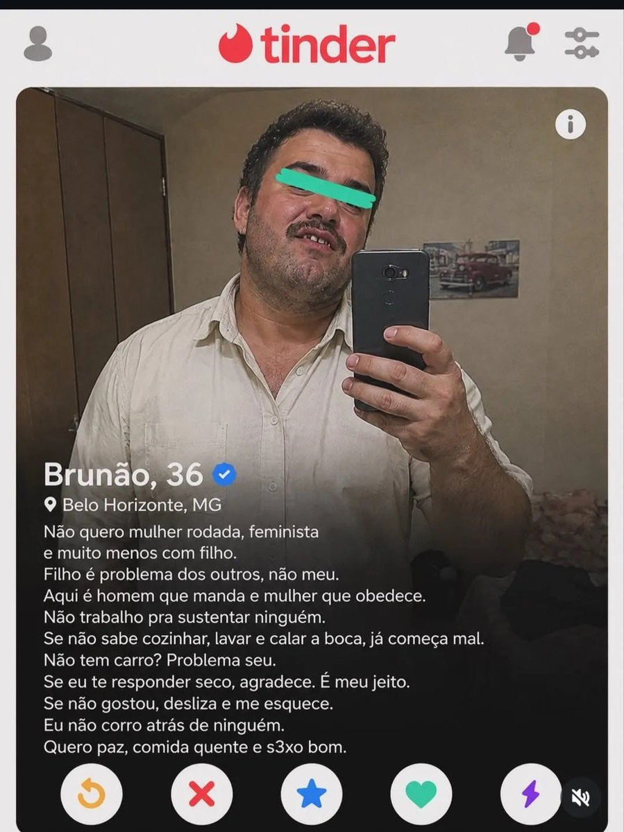 odaradeverdade's tweet photo. aqui podemos ver um exemplo da auto estima delirante do homem hétero https://t.co/zfN8TeUy7A