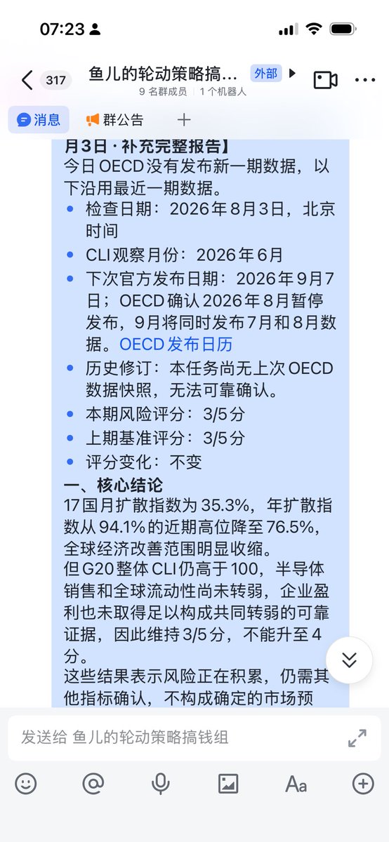 YuerGlobal's tweet photo. 做了个领先指标观察周期，

周期是如此的重要 https://t.co/NYTpGGdtZ1