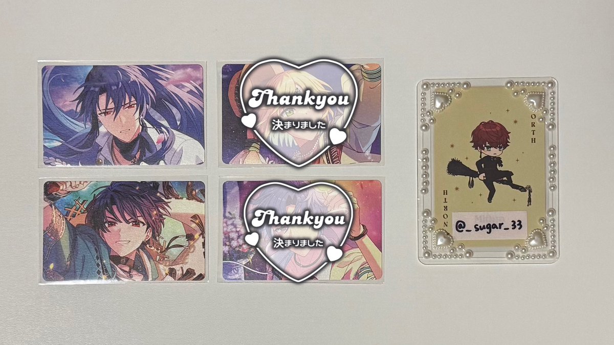 _sugar_33's tweet photo. 【交換】魔法使いの約束 まほやく ロフト POPUP 魔法舎の毎日 カード 特典

譲┊︎オズ シノ
求┊︎ミスラ

郵送のみ
お気軽にお声掛けくださいm(_ _)m https://t.co/4iajgLxUd1