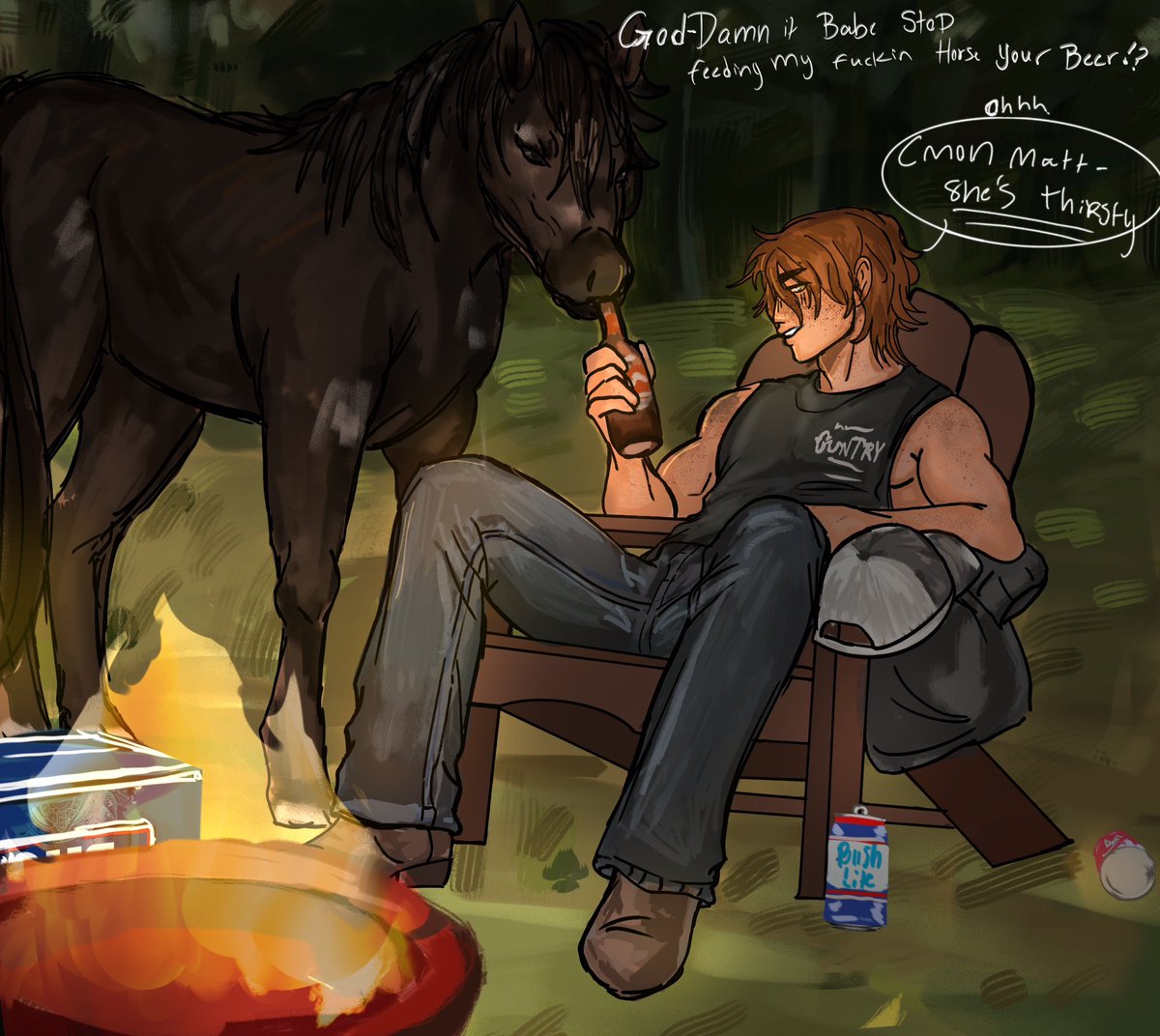 Cowsloree's tweet photo. Me spending hours on a drawing and somehow  it ends up muddy and looking like trash anyway https://t.co/NlblmsyrKk