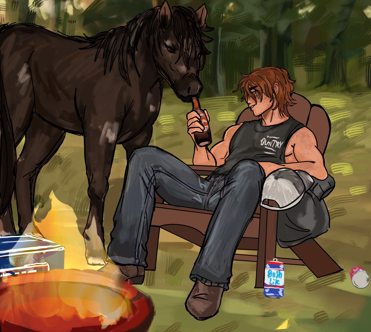 Cowsloree's tweet photo. Me spending hours on a drawing and somehow  it ends up muddy and looking like trash anyway https://t.co/NlblmsyrKk