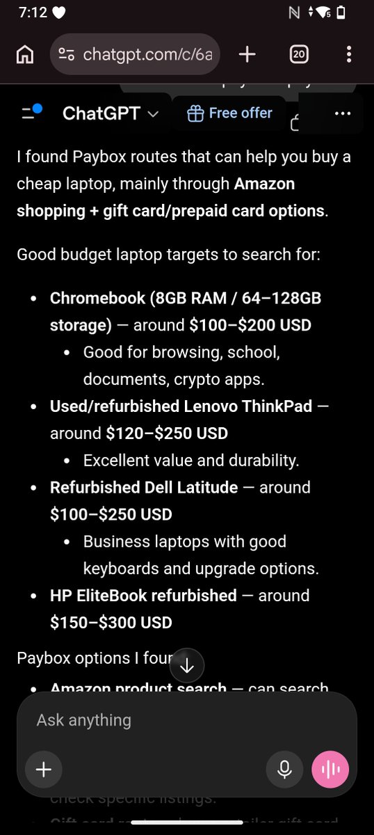 MarceV654627's tweet photo. Does anyone wanna gift me a laptop for school through paybox ❤️ love ya https://t.co/gRkmSyiV1U