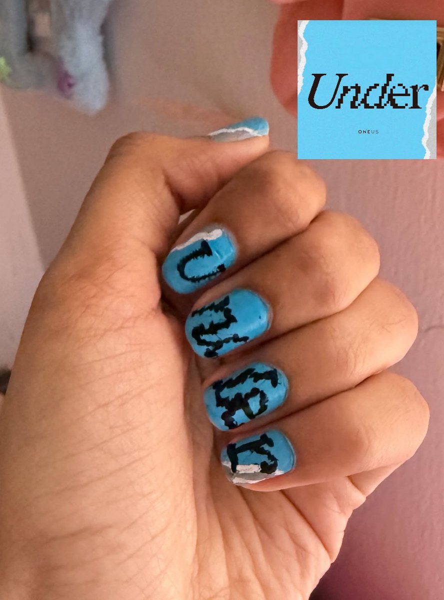 Butterfly_Artsy's tweet photo. Oneus Under Nail Art inspired by the new Japanese album Comeback 🦋🩵

#under #oneus #oneuscomeback #nailart #oneusnailart #tomoon #oneusunder #hwanwoong #xion #leedo #seoho #keonhee https://t.co/qI7CPBB2Ir