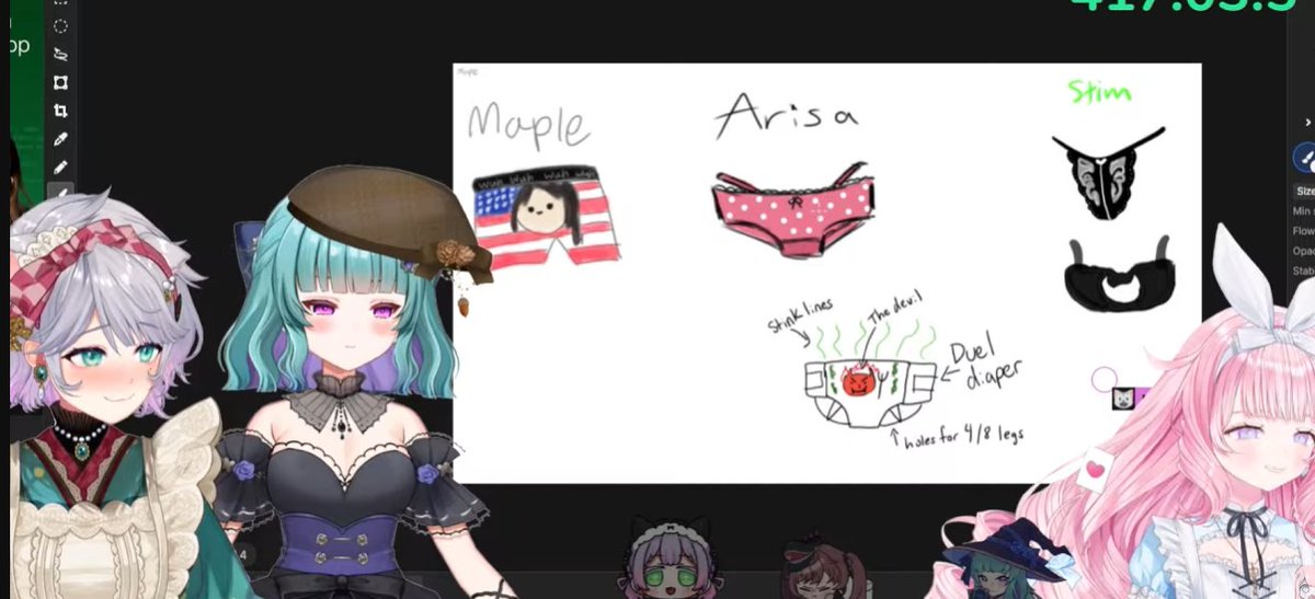 majokkoMeimi's tweet photo. How did you like our panty designs :3
as the resident fashionista I had to inject some vision in the collab amirite
#itsmajover #glitchstars https://t.co/QVcLwnxPAo
