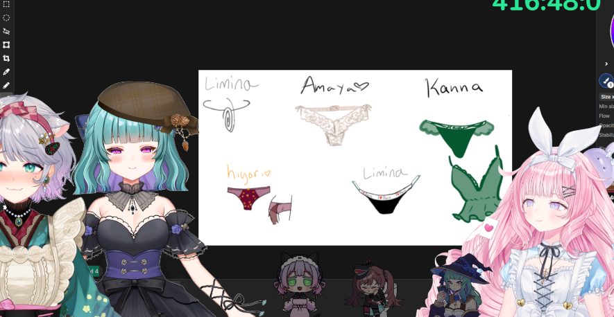 majokkoMeimi's tweet photo. How did you like our panty designs :3
as the resident fashionista I had to inject some vision in the collab amirite
#itsmajover #glitchstars https://t.co/QVcLwnxPAo