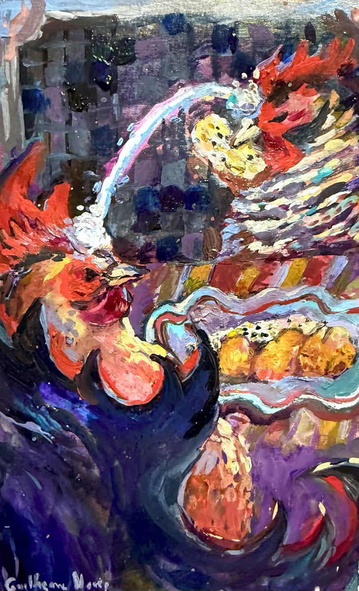 guilhernunes_'s tweet photo. vampire chicken had to learn telepathy to remember the taste of garlic bread https://t.co/jGwvFRvt5W