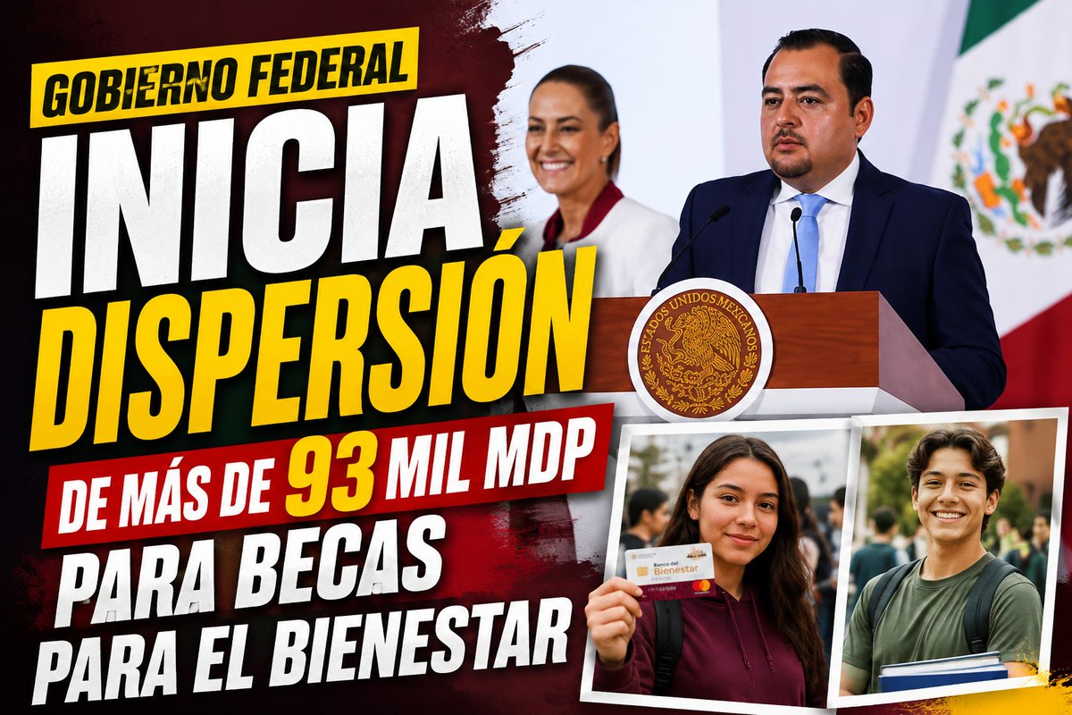VocesDelCambio's tweet photo. 🎒 📚 ✏️Gobierno federal inicia dispersión de más de 93 mil mdp para Becas para el Bienestar
#BecasParaElBienestar #BecaRitaCetina #BancoDelBienestar #ClaudiaSheinbaum #GobiernoDeMéxico
https://t.co/0Qf7k91sGZ https://t.co/1jHShiGccB