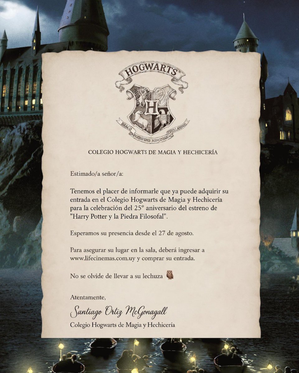 lifecinemasuy's tweet photo. Si esta carta 🦉✉️ llegó hasta vos... no es casualidad.

Ahora hacé tu parte: etiquetá a tus amigos para que la lechuza también los encuentre.

#AmamosElPop 🍿 https://t.co/ktnp3udjlq