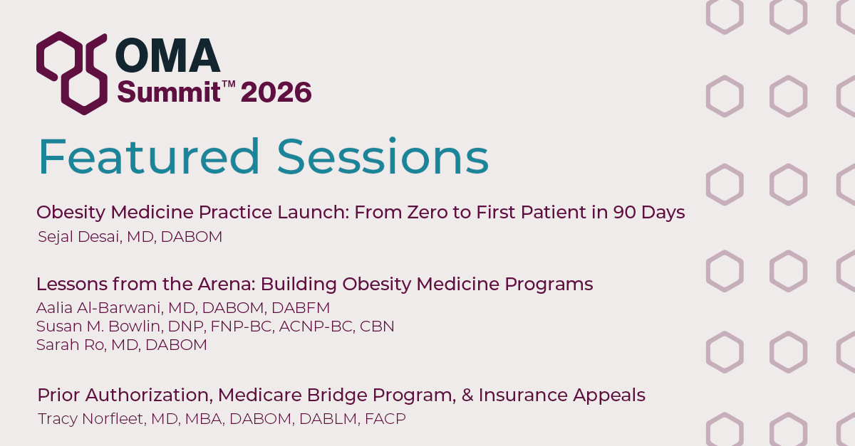 OMAsocial's tweet photo. Building a successful obesity medicine practice takes more than clinical expertise. Join us at #OMASummit2026 to gain practical strategies for launching, growing, and optimizing your practice, from operations and leadership to improving access to care. https://t.co/BV9LBcl5i9 https://t.co/U9VB2JMA31