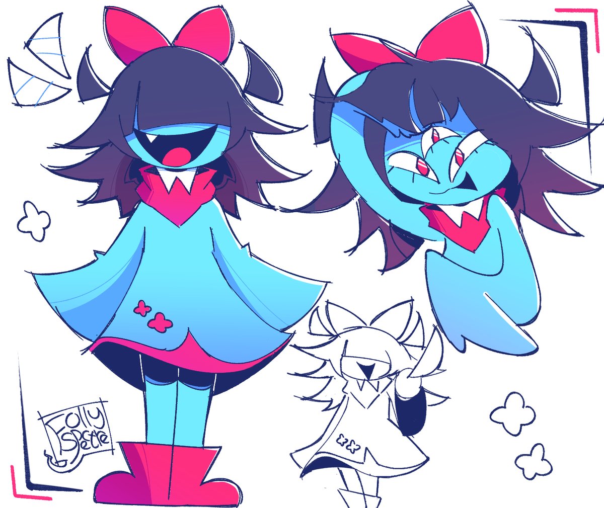 Follyspectre's tweet photo. My favourite Touhou Character
#Deltarune #Aqua https://t.co/qTfCStb4Fx
