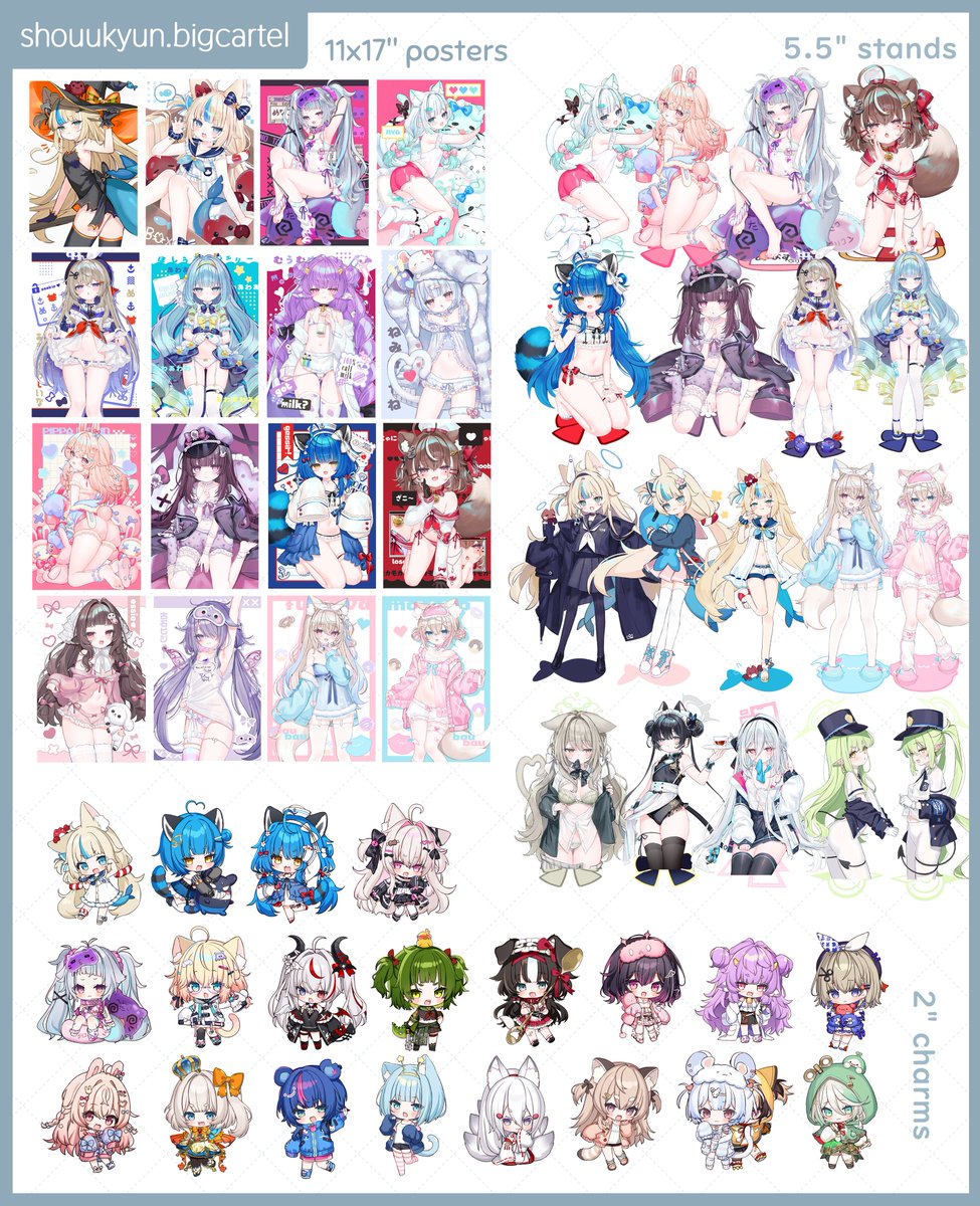 shouu_kyun's tweet photo. 🌸Sh❀p update!!! 🌸
♡︎/⟳ are appreciated!!

All the new stuff from fanime and offkai has been updated!!
A lot of standees are low stock and will most likely go on pre❀rder
My daughter merch - Pogo, Mini, Nana, will not be restocked after til next Offkai

Thank you!!! https://t.co/JU2e5z9krO