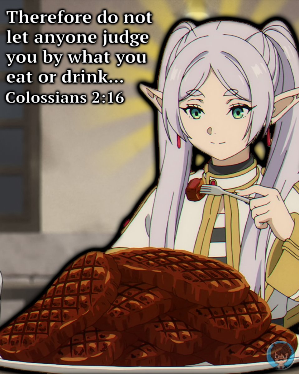 ChristianAniPod's tweet photo. Therefore do not let anyone judge you by what you eat or drink... (Colossians 2:16) https://t.co/09FyDdbhRM