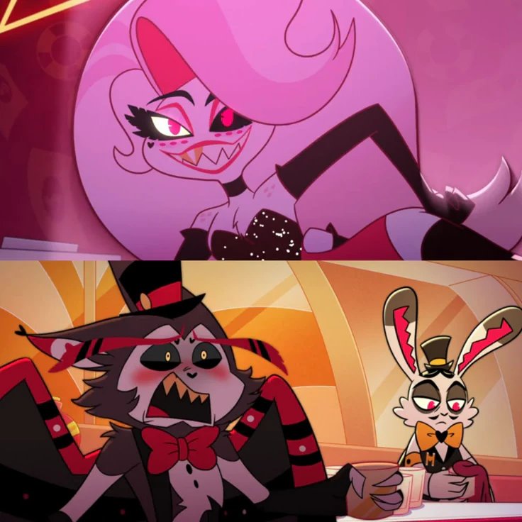 ANAWOLFDIBUJA's tweet photo. 🤎🖤Please @esmeraldad70732 don't mess with me xd!!! A drawing of Chance and Black in a (sort of) Hazbin Hotel version🇦🇷🇨🇦 https://t.co/7B9OYd9dfd