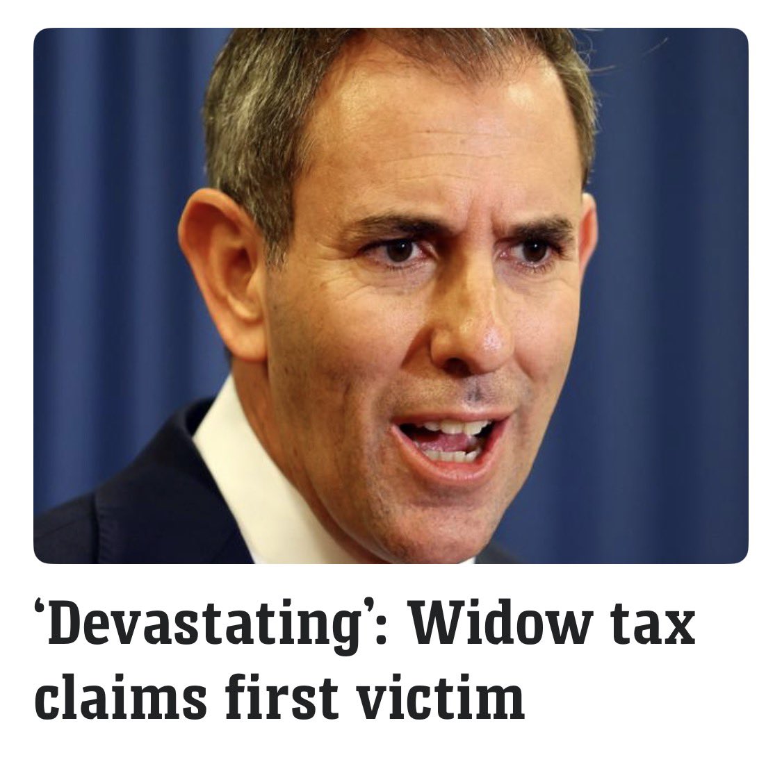RositaDaz48's tweet photo. This is absolutely disgusting.. the Labor Gov’t have a lot to be ashamed of .. 
If you vote Labor you are part of the problem!! 

#Treasurer Jim Chalmers is being urged to fix the government's negative gearing changes after a domestic violence victim warned she'd lose her retirement home as a result of the botched policy.

#The woman, who has not been named, wrote to independent #Senator David Pocock saying the changes, dubbed a widow tax, which were announced during May's budget, meant she could not refinance an investment property she co-owned with her ex, according to reporting by The Australian Financial Review.

The Senator wrote to the Treasury demanding an immediate fix when parliament meets for a fortnight.
"They are witnessing similar behaviour from lenders and ... this is impacting family law outcomes,
" he said in his letter.
"This is an urgent and deeply concerning development adversely impacting an indeterminate number of
Australians, many by the nature of events in deeply vulnerable circumstances."

Mr Pocock's staff is said to have met with Treasury officials to discuss the matter on Monday, August 3.
According The AFR, the so-called widow tax affects joint owners of investment
properties that are meant to be exempt from the changes to negative gearing and capital gains tax that come into effect on July 1, 2027, because they were purchased before budget night.
But a full transfer of an asset to one of its co-owners because of divorce or death would be seen as an ownership change and lose its exemption.