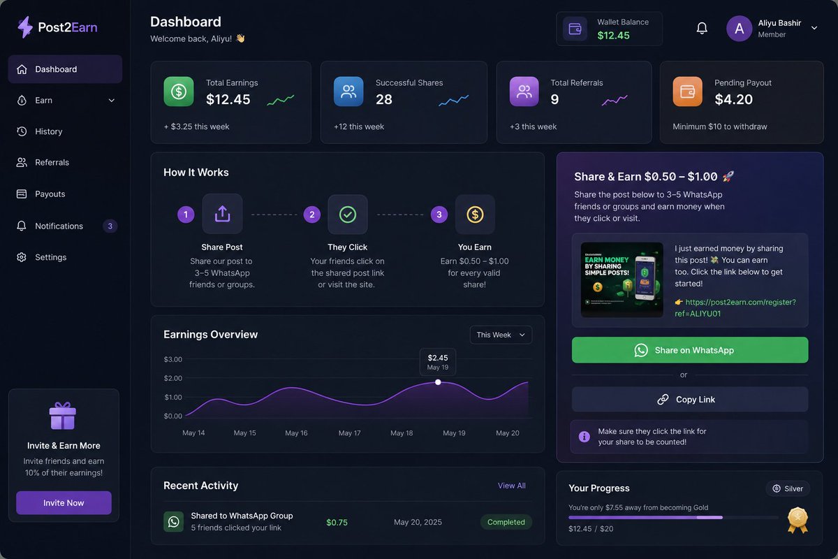 Earnerfun's tweet photo. Get paid up to $10 to share text to your WhatsApp friends.

$3 sign up bonus.
You can withdraw to your direct bank account.

Let us know whether you're interested in the comment👇 https://t.co/G0Knf5OCdj