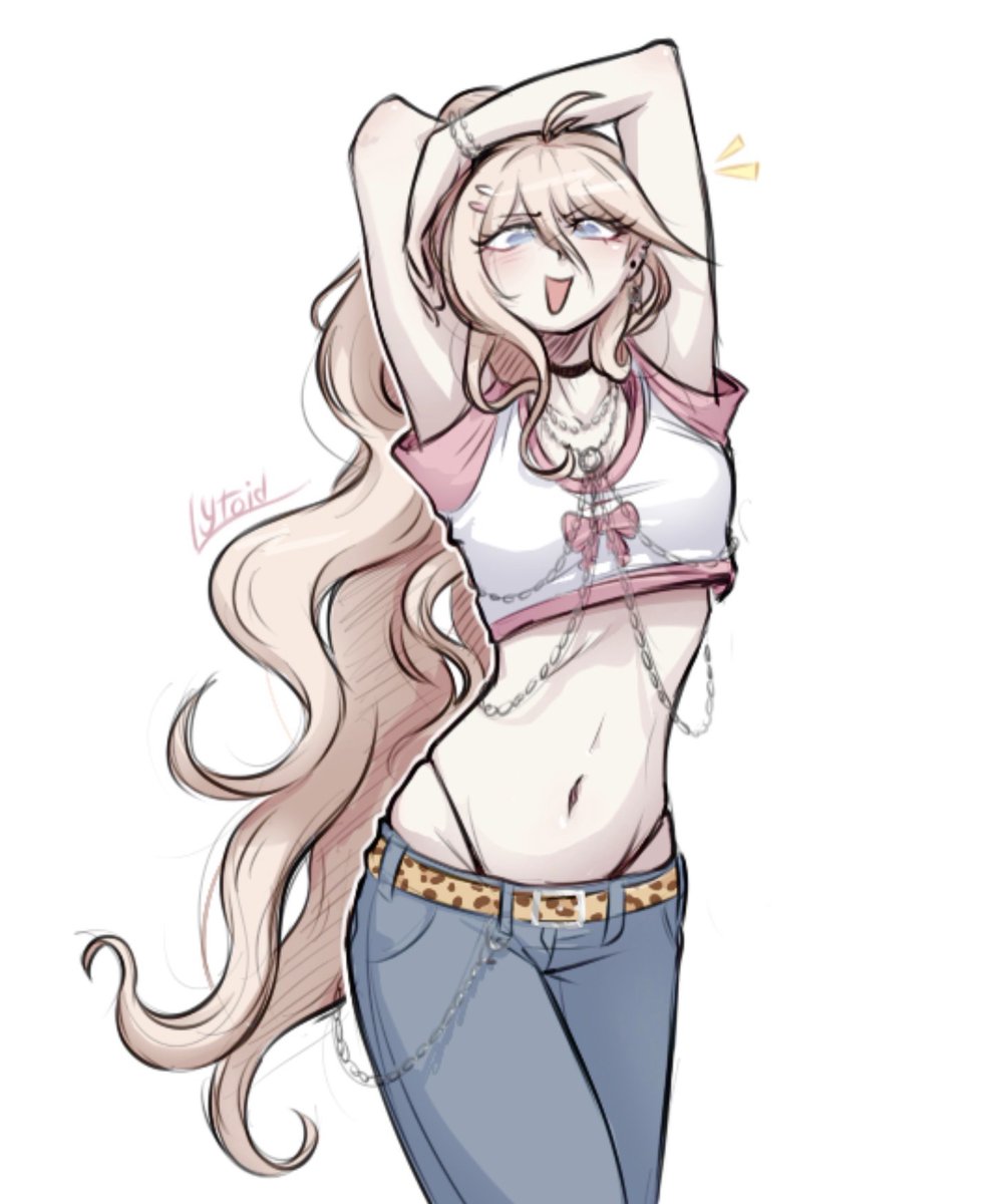 Lytoid's tweet photo. I was doing gesture drawings but I got bored so I drew Miu instead 
#MiuIruma #DRV3 https://t.co/idBLneCmTC