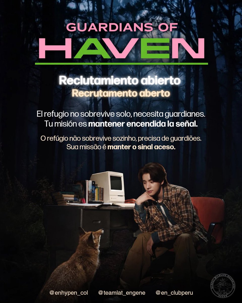 ENHYPEN_COL's tweet photo. 🏆 Reclutamiento Guardians Of Haven para EN-COPA 2026 

ENGENEs, llegó el momento de unir nuestras fuerzas para demostrar el poder de nuestro territorio.

Presentamos EN-COPA, una competencia de streaming entre países de Latinoamérica creada para apoyar a ENHYPEN y llevar nuestros streams a lo más alto en todas las plataformas musicales: Spotify, YouTube y Apple Music. 

¿Estás list@ para cuidar tu territorio?
Únete, participa y demostremos juntos la fuerza de ENGENE LATAM. 🌎

#BLISS_PROJECTLATAM #ENHYPEN #THE_SIN_BLISS #ENHYPEN_8thMiniAlbum 

(1/3)