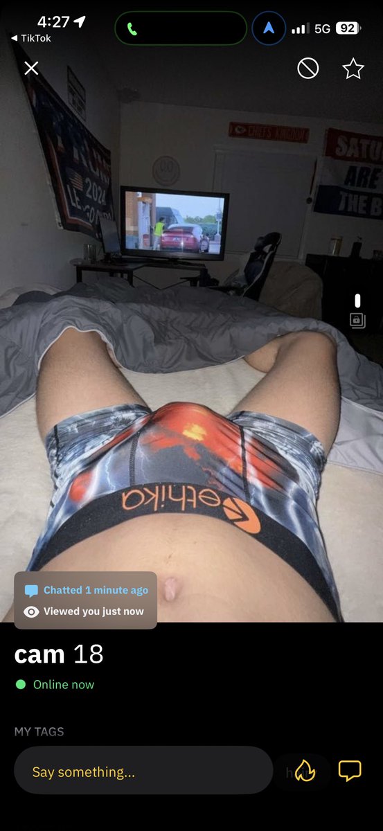 bjorkinitt's tweet photo. how you gonna be gay and MAGA fuckin dork https://t.co/Ehtimy9BQh